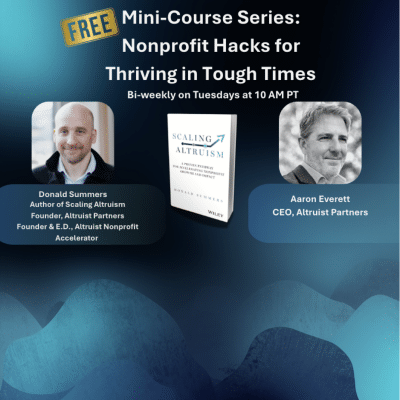 Mini-course - Nonprofit Hacks for Thriving in Tough Times